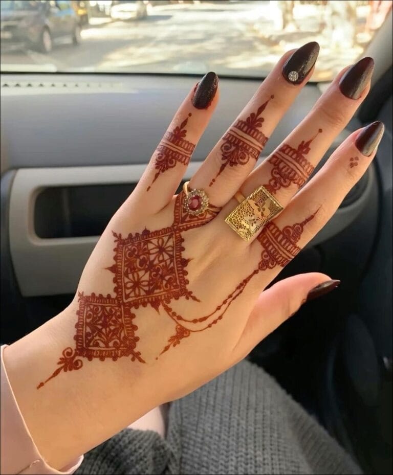 13 back hand mehndi design