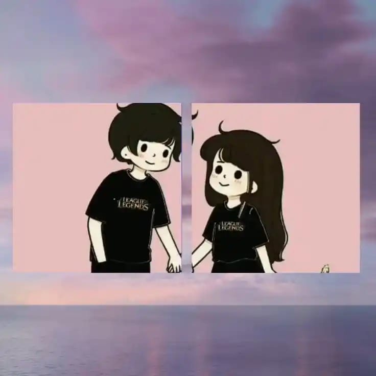 Cartoon Couple Dp Images