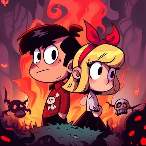 Cartoon PfpBoy And Girl