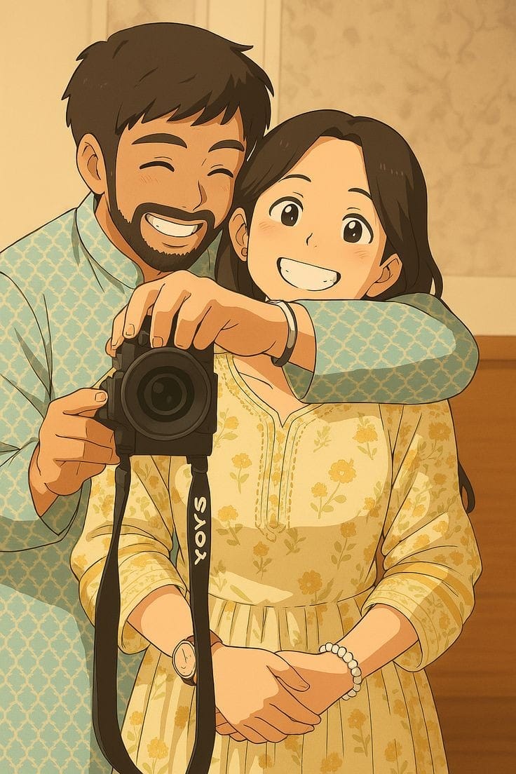 Ghibli Couple Photo Pic