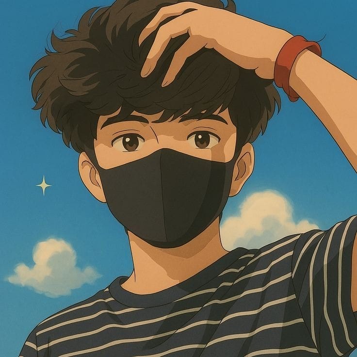 Mask Instagram DP for Boys Cartoon