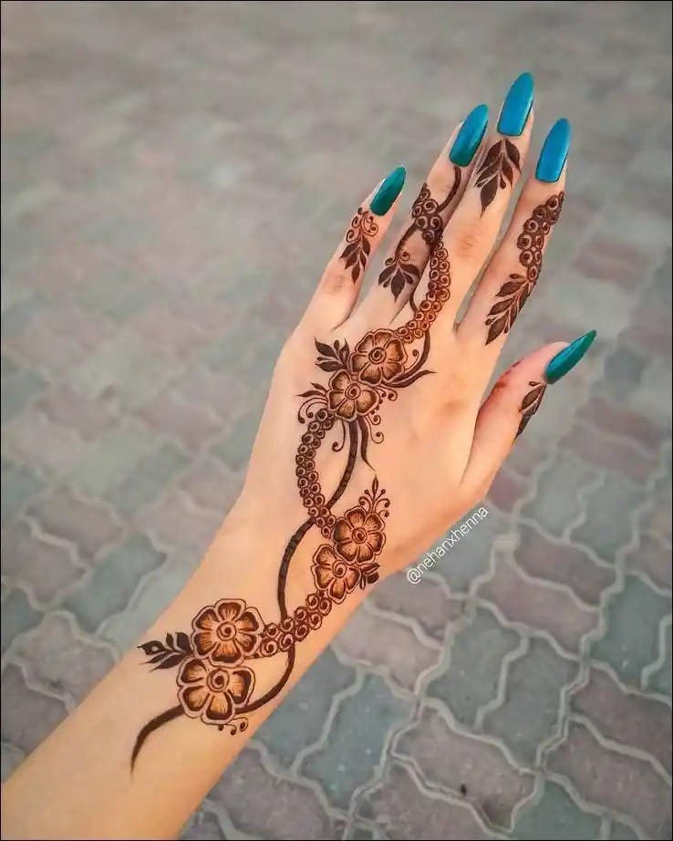 Mehndi Design Simple Image