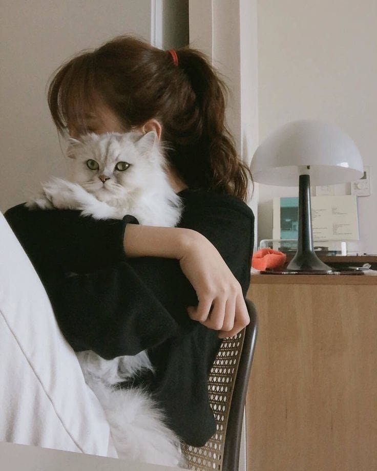 Sad Girl With Cat DPz