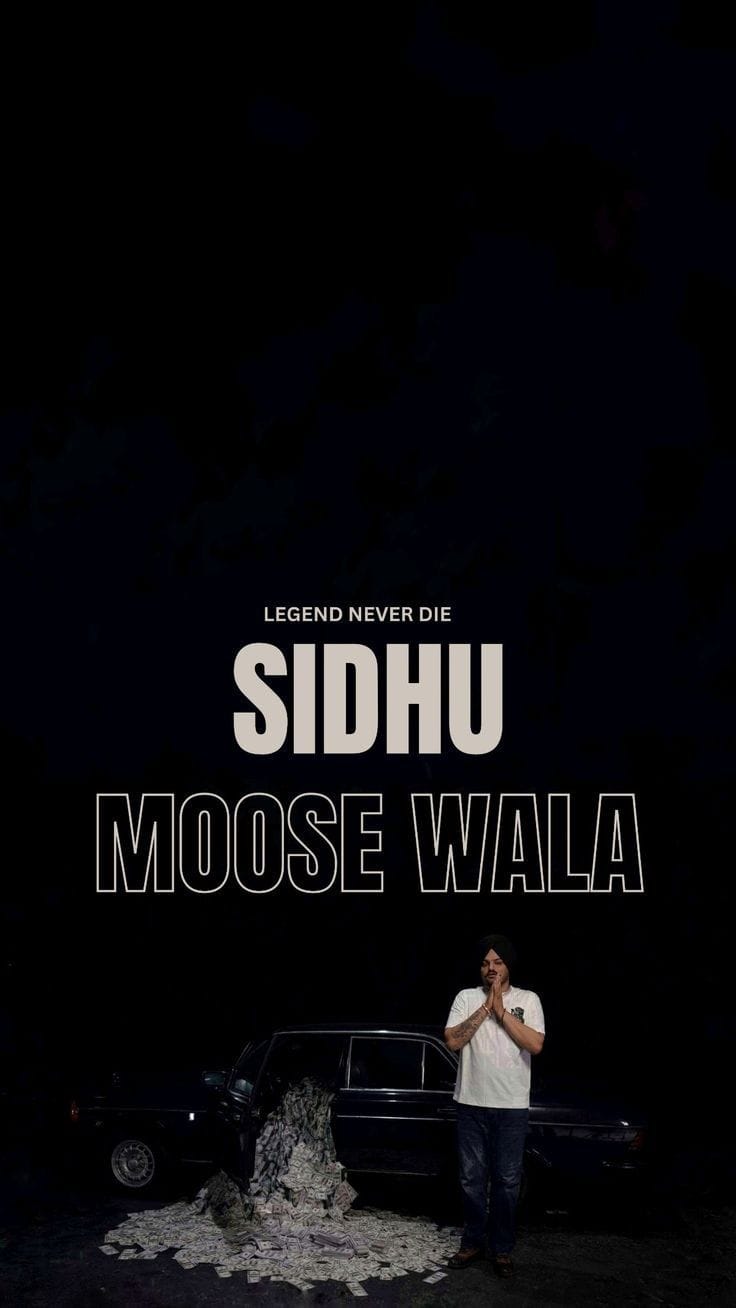 Sidhu Moose Wala Pic Black