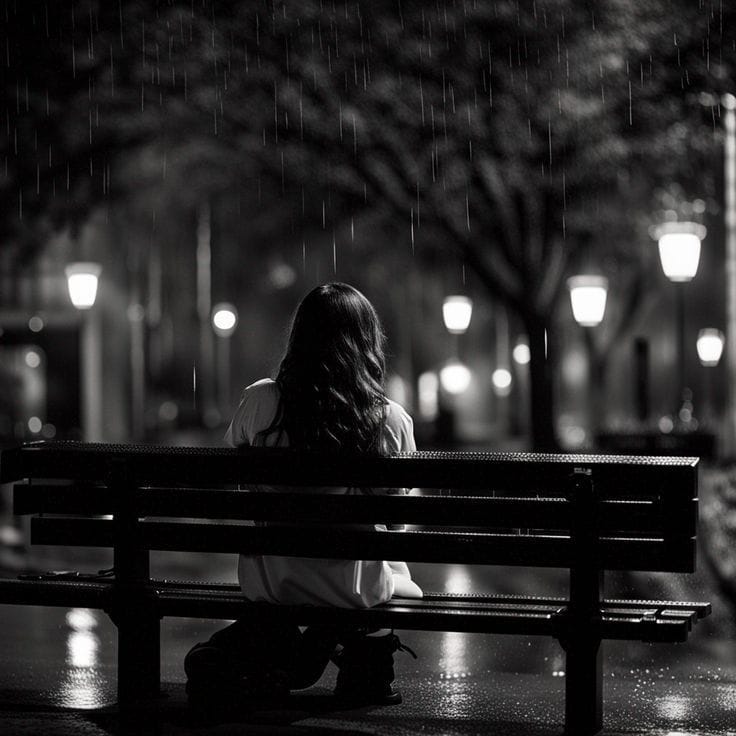 Sitting Alone Sad Girl Dp