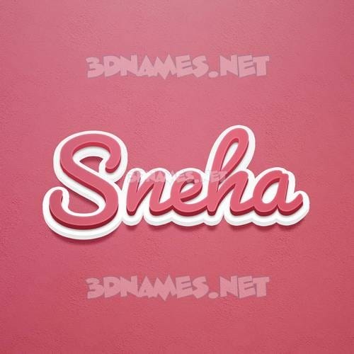 Sneha Name DP