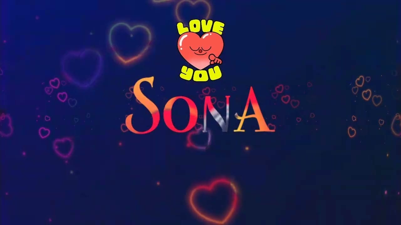 Sona Name Image Love