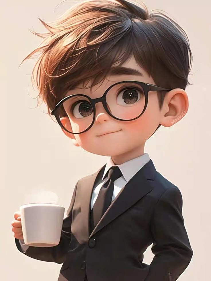 Stylish Attitude Cartoon Boy DP