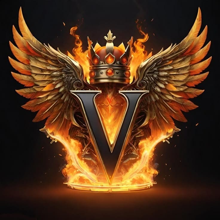 V Letter Images