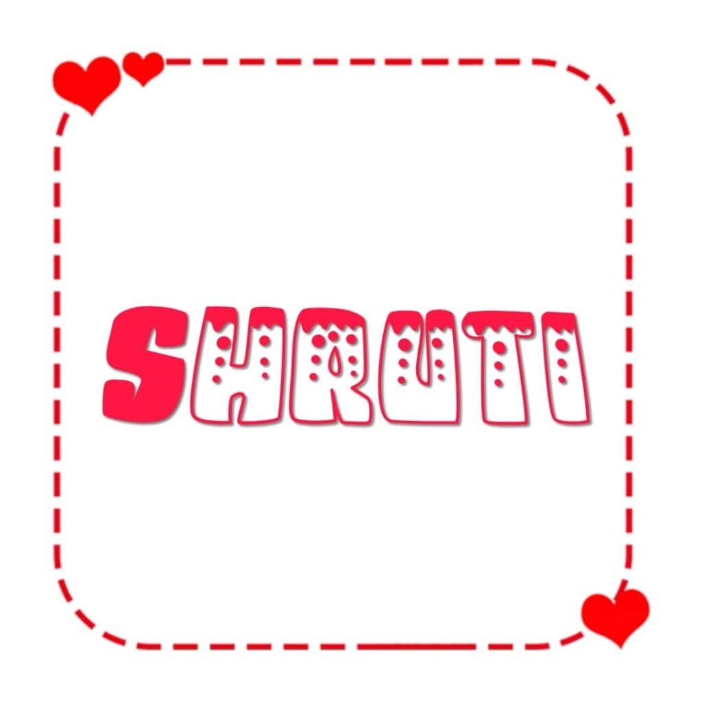 WhatsApp DP Shruti Name