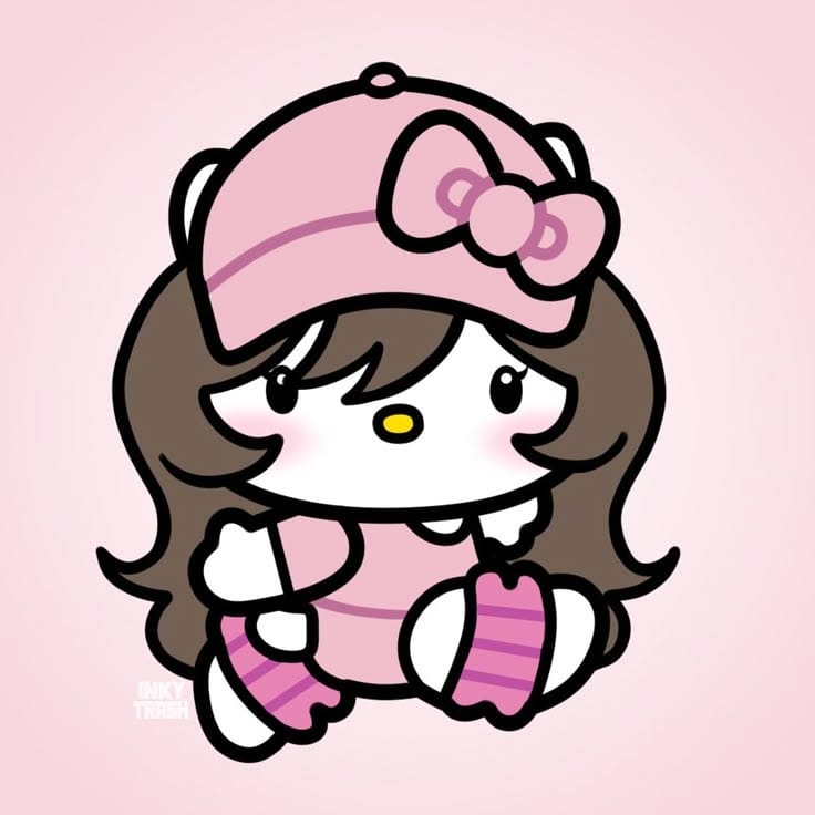 black hello kitty pfp