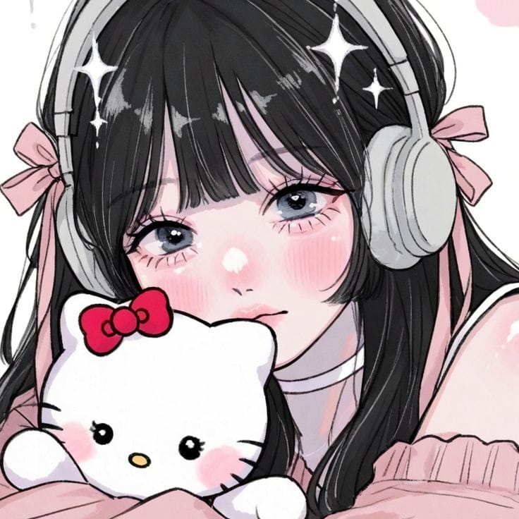 hello kitty pfp goth
