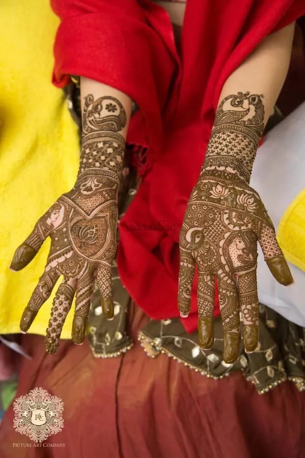 simple karwa chauth mehndi designs